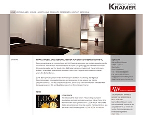 Webbpräsenz auf Basis eines Content-Management-Systems